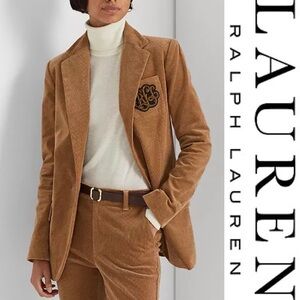 Lauren Ralph Lauren Bullion Corduroy Blazer in Camel*NWT